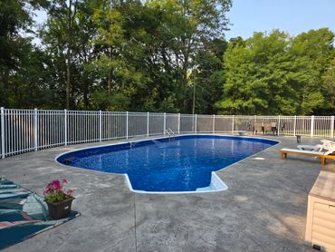 White aluminum ornamental