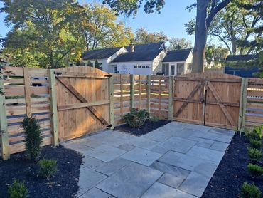 Custom Horizontal board fence