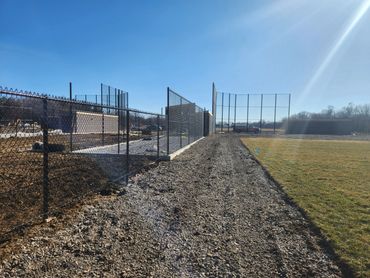 chain link back stop