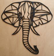 Abstract elephant art wall hanging