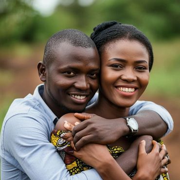 DR CONGO Couple connected via NKK Divine Connections Global . We have their legal consent to p