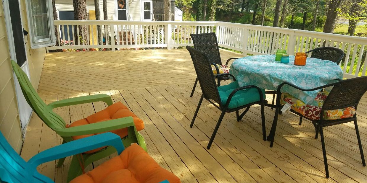 Wood Deck Stained in Richmond, VA by Southern Home Wood Deck, www.southernhomedeck.com, in Richmond,