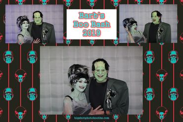 photo strip from Halloween party