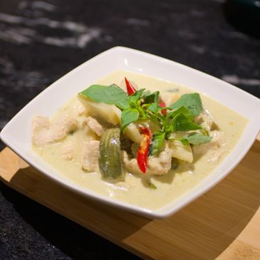 Chicken green curry