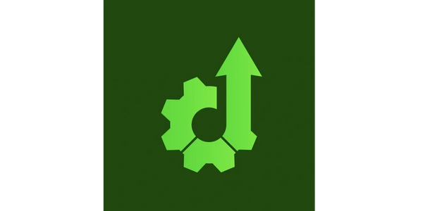 Minimalist abstract arrow logo symbolizing upward progress