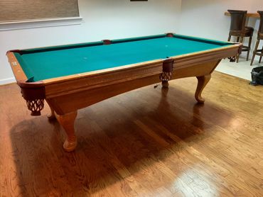 Simonis Green on a Brunswick Contender table