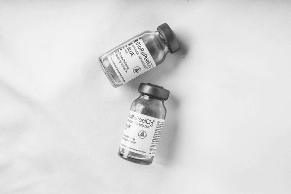 BioRePeel chemical peel vials used at A Hidden Gem Beauty Bar