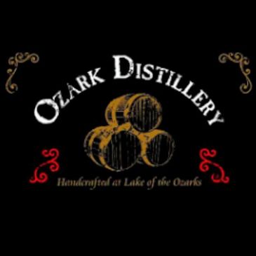 Ozark Distillery logo with barrels centered.