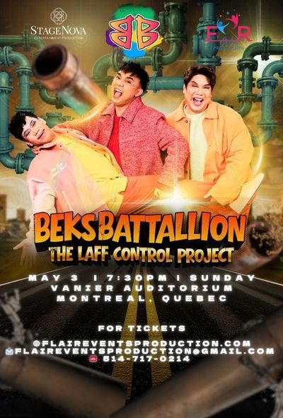 Beks Battalion comedy show at Vanier Auditorium, Montreal on May 3.