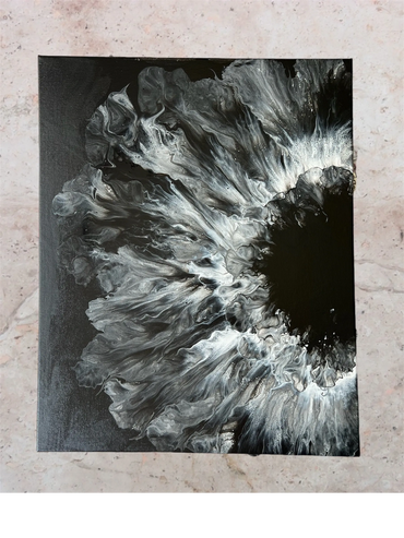 Sunflower Serenity in Black & White