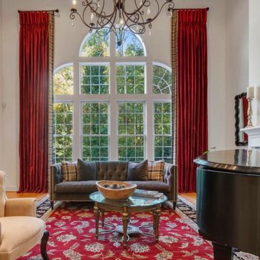 Interior Design is Art, telling lasting stories. Imagine lively parties flowing in above the greens.