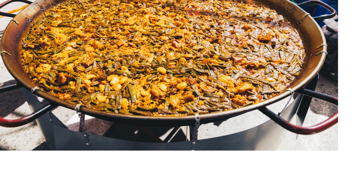 Authentic paella from Valencia, Spain.
