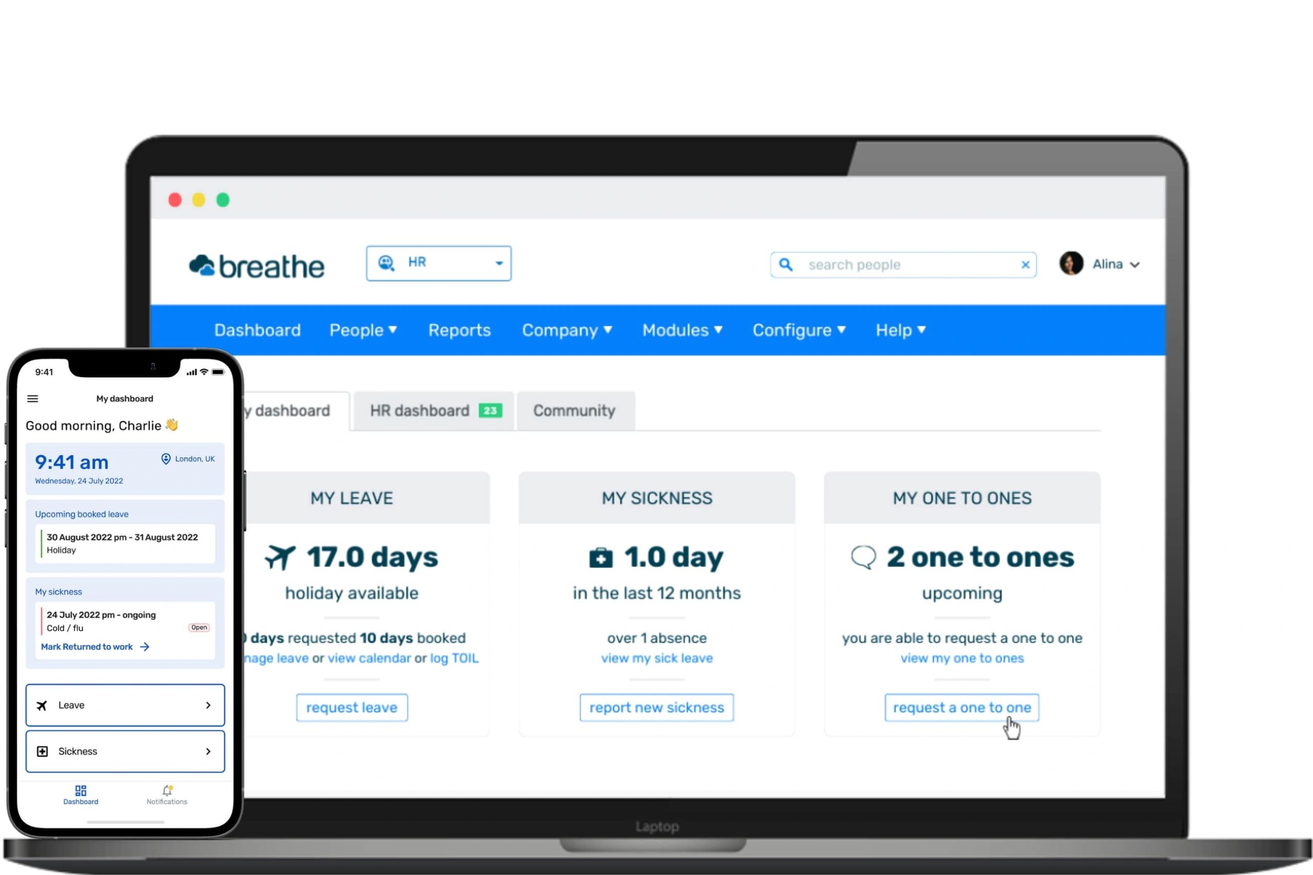 Breathe HR Dashboard