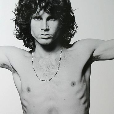 One of the iconic pictures of Jim Morrison.