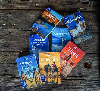 Lonely planet Guides.