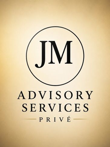 Logo for JM Advisory Services Privé with elegant typography.
