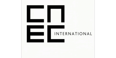 CNEC International logo with a modern, minimalist design.