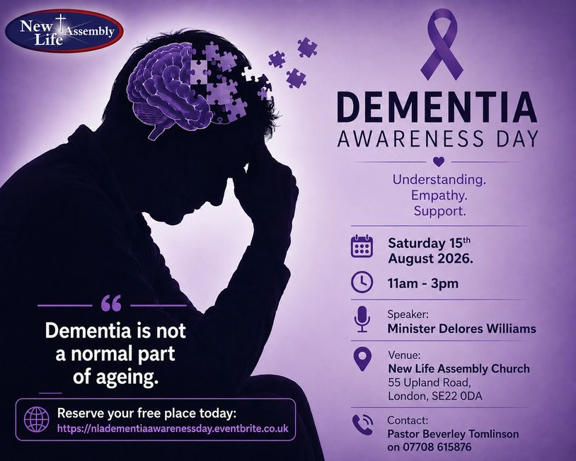 Dementia Awareness Day event promoting understanding and support, hosted by New Life Assembly.