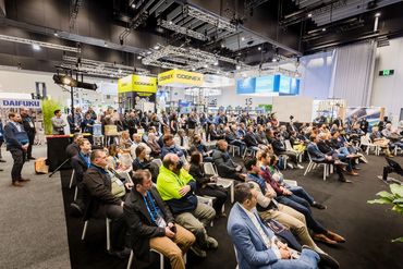 Business conference photography — networking session