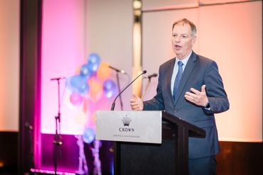 Corporate event photography Melbourne — keynote speaker