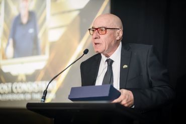 Corporate event photography Melbourne — keynote speaker