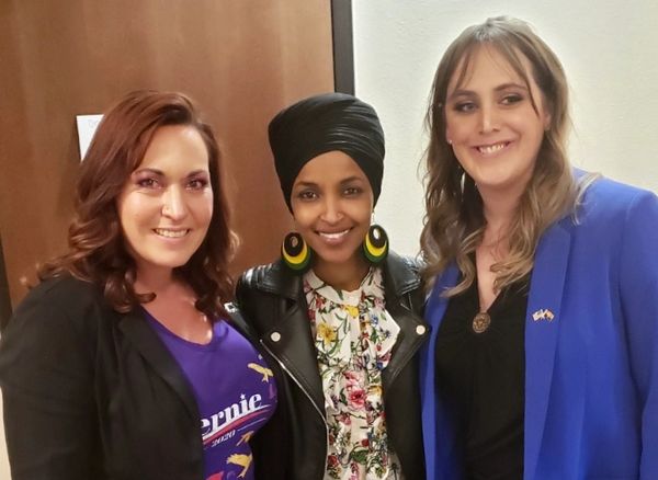 Brianna Westbrook and US representative Ilhan Omar