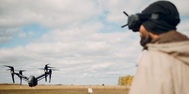 Drone videographer with a unique perspective for a real estate project