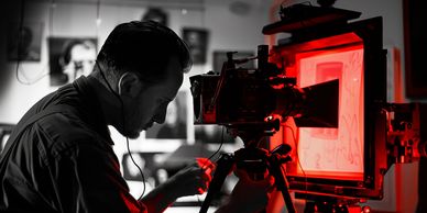 Working still of a cinematography faculty in a class