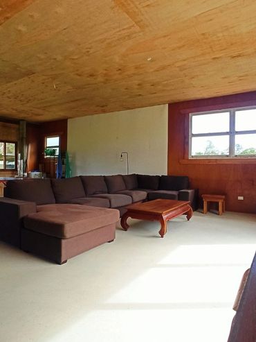 Open Plan Spaces  and movie wall