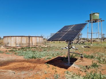 Windmill replacement with reliable solar pumping.