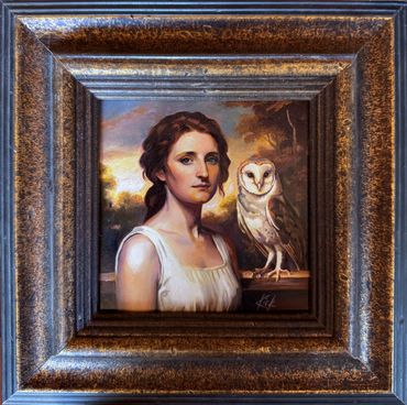 The Summer Vigil 5x5" oil on panel
Available: $520