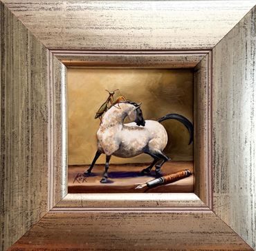 Strange Brew. 4.5x4.5" oil on panel.
SOLD