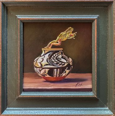 The Leap 4.5x4.5" oil on panel
Available:$450