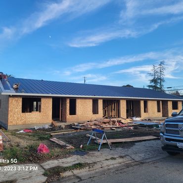 New roof on new construction.