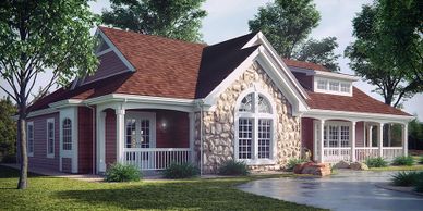Innovative best-selling 3D home plan 007D-0055