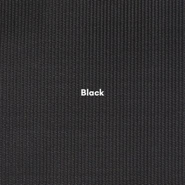 Black Textilene sling fabric. Replacement chair sling fabric.
