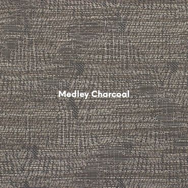Medley charcoal Textilene sling fabric. Replacement chair sling fabric.