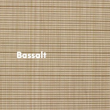 Bassalt textilene sling fabric. Beige with slight ribbiing. A good choice for patio chair slings.