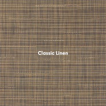 Classic Linen textilene sling fabric. Brown fabric with a stiff texture for outdoor chairs.