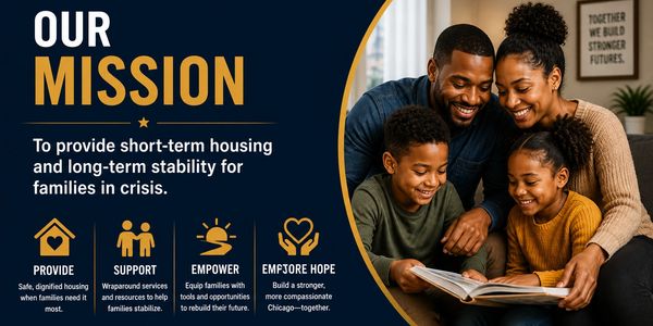 A happy family reading together, illustrating support and hope.