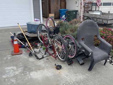 Curbside junk and trash pickup in Hollister, CA — fast and affordable removal by Collins Cleanup Ser