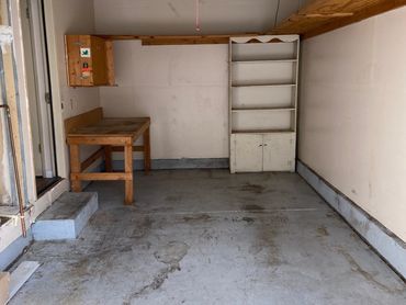 Garage cleanout completed by Collins Cleanup Services, specialists in estate and property cleanups i