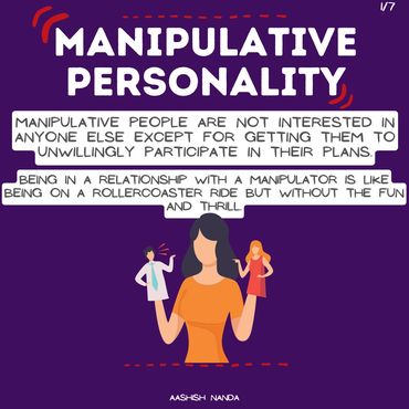 Manipulative Personality... Being in a manipulative relationship is a rollercoaster BUT without any 