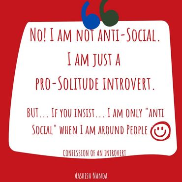 Another reason to be pro solitude. To be an introverted... 
