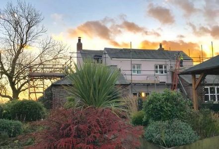 Coloured render in Grasby North Lincolnshire.