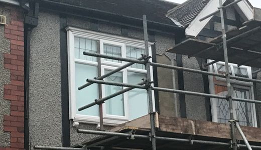 A before picture of failed render in Grimsby