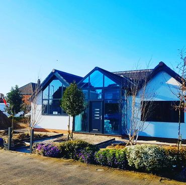 Thin coat render with a silicone finish in Scunthorpe N E Lincs