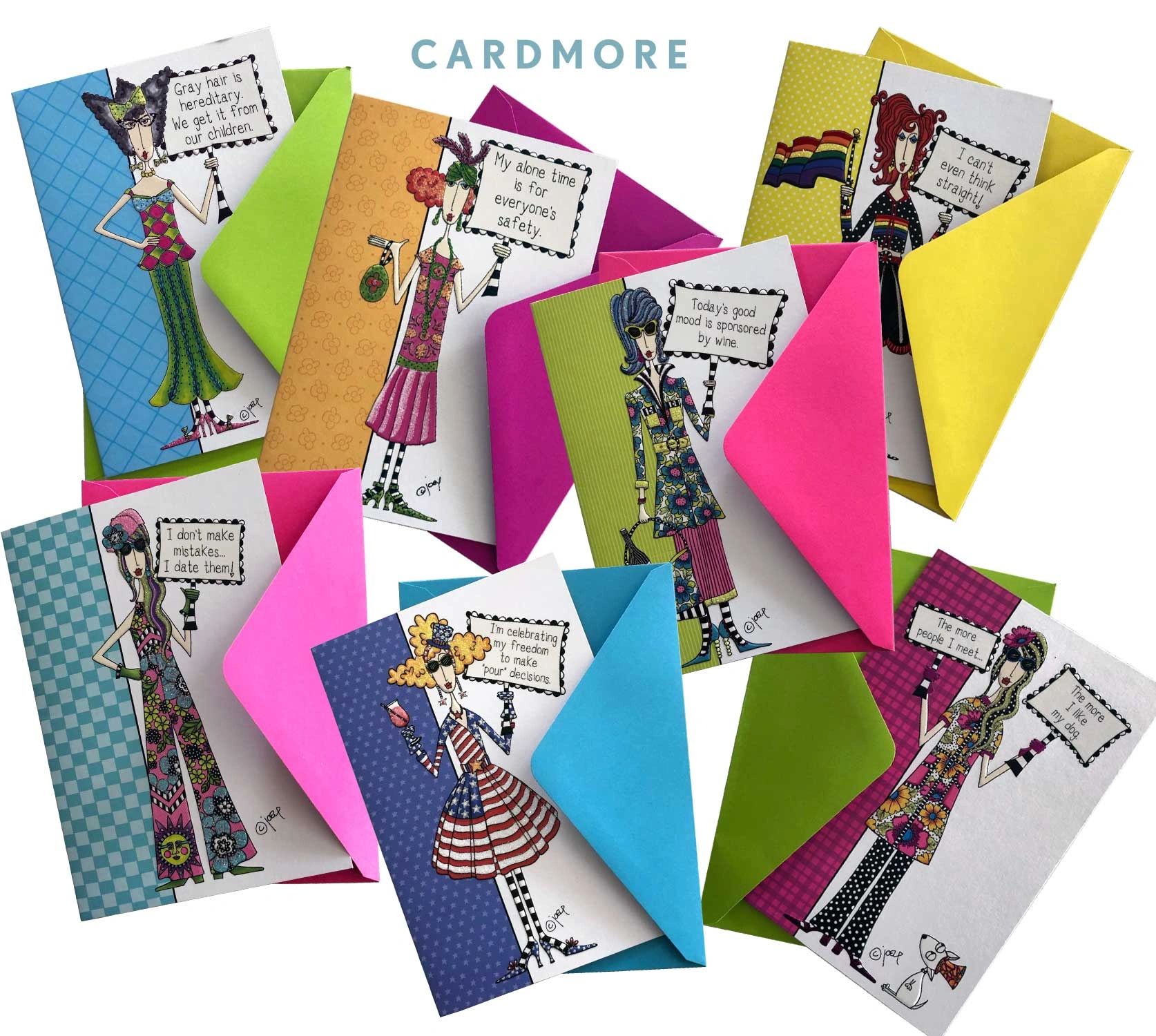 Cardmore is the retail shop for all dolly mama greeting cards by Joey Heiberg.