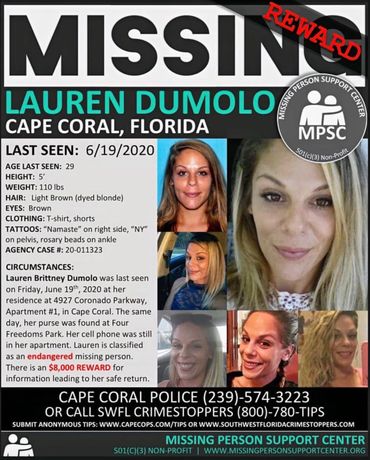 Lauren Dumolo's Missing Poster