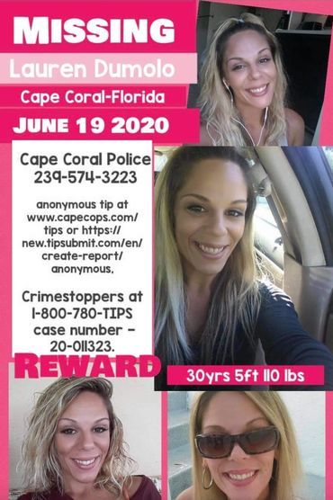 Lauren Dumolo Missing Poster